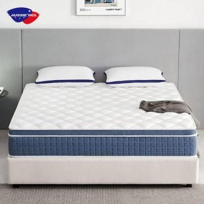 Queen Bed Mattresses Sleeping Well Pocket Spring Gel Memory Foam Spring Coil Mattress Matratze