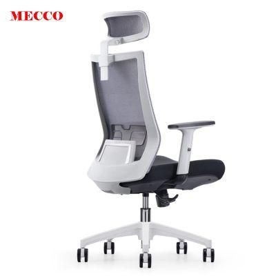 White Colour Frame High Back Stylish Good Looking Design Office Mesh Chair Wholesale Project Office Chair