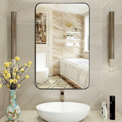 Bathroom Furniture Rectangle Framed Mirror Wholesale Metal Bathroom Mirror Wall Mounted for Bathroom Living Room