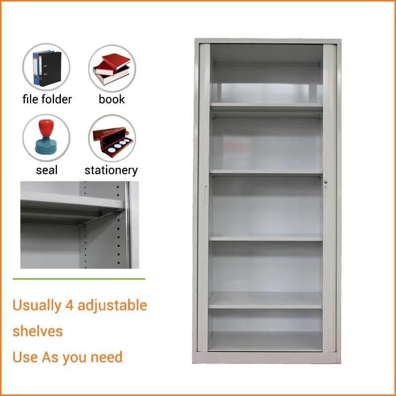 Modern Design Tambour Shutter Door Wardrobe Cabinet PVC Cabinets Roller Shutter Door Storage Cabinet