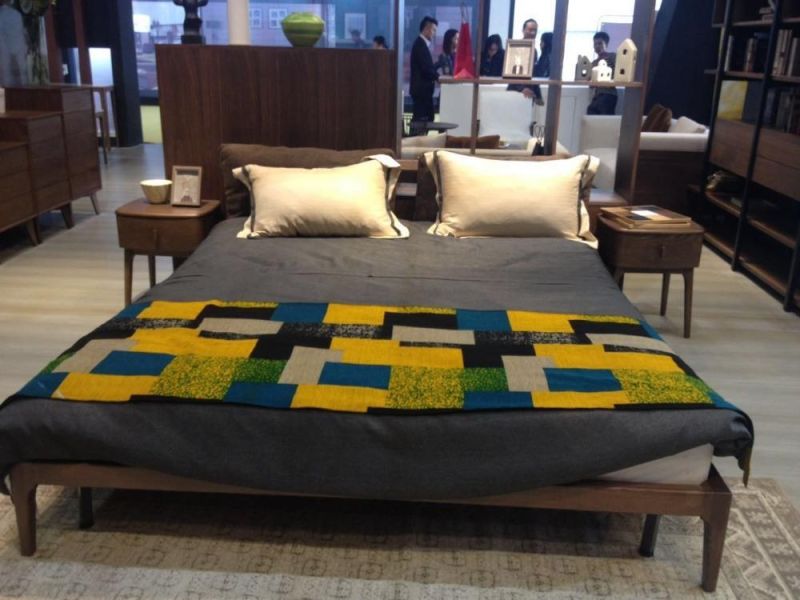 Fashion Home Furniture Nordic Bed Room Bed Double Bed