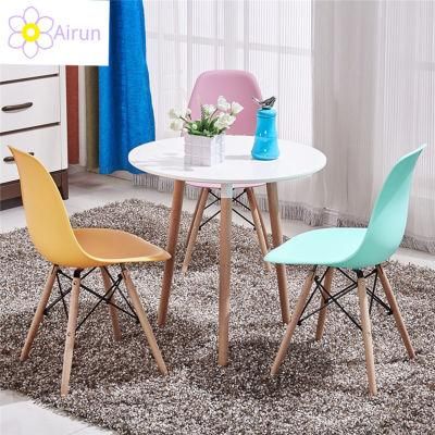 Hot Selling Modern Minimalist Style Dining Room Furniture Wooden Legs MDF Top Dining Table