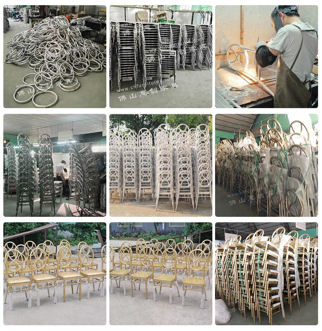 Yc-A190 Stacking Wholesale Tiffany Silver Chiavari Wedding Chair