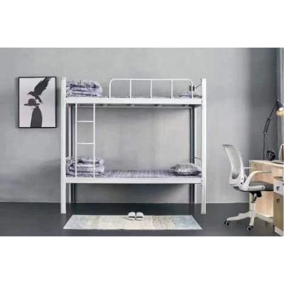 Military Double Loft Metal Bunk Bed with Shoe Rail and Locker