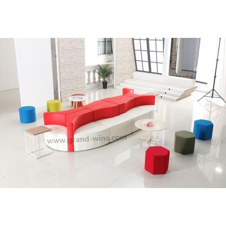 Modern Public Furniture Factory Direct Selling Hotel Library Shaped Sofa
