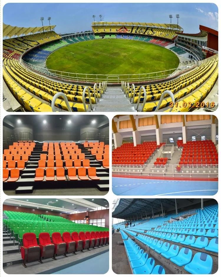 HDPE Floor Mounting Tip up Stadium Seat, Foldable Gym Seats for VIP, Stadium Seating