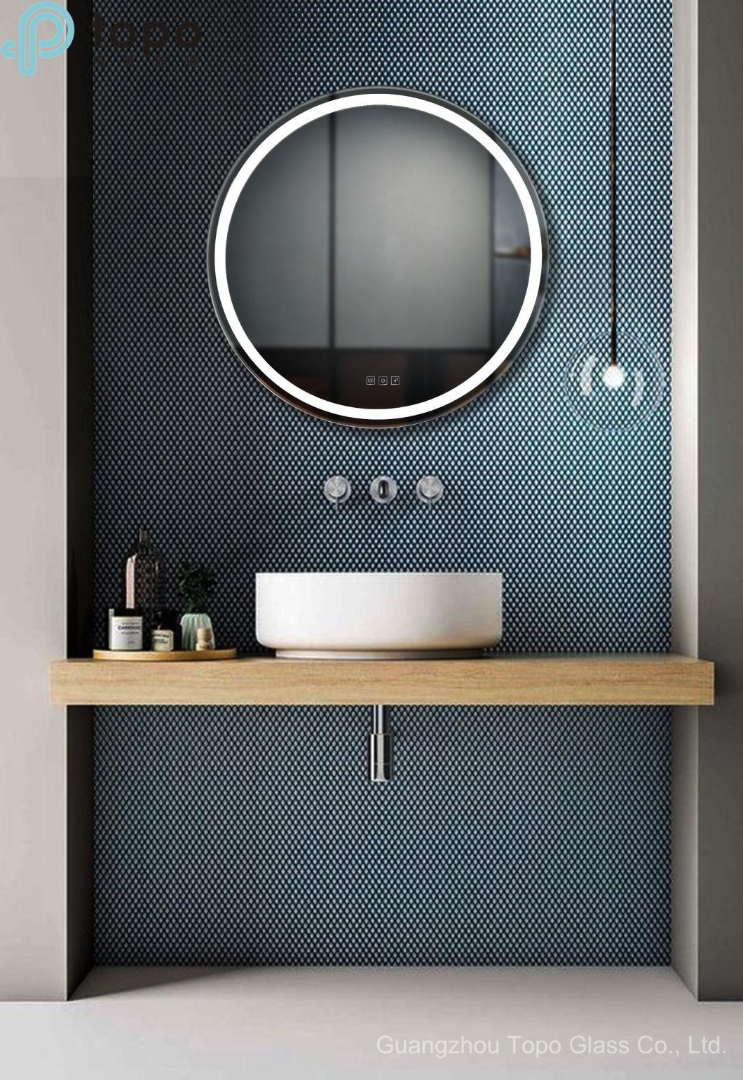 Modern Circle LED Light HD Mirror for Bathroom (MR-YB1-DJ002W)