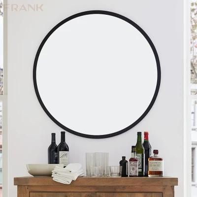 Amazon Large Black Round Metal Framed Decorative Wall Bathroom Mirror