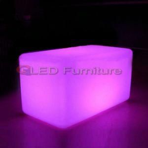 Glowing Bar Stool RGB LED Cube Furniture