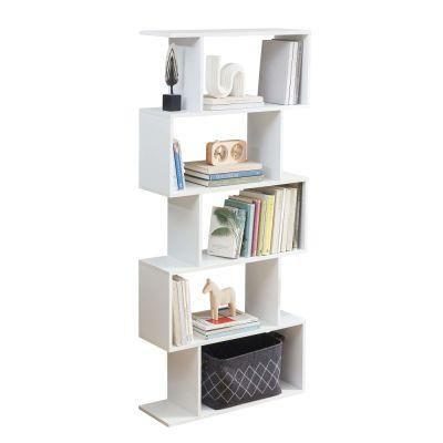 5-Tier Bookshelf Free Standing Wood Bookcase