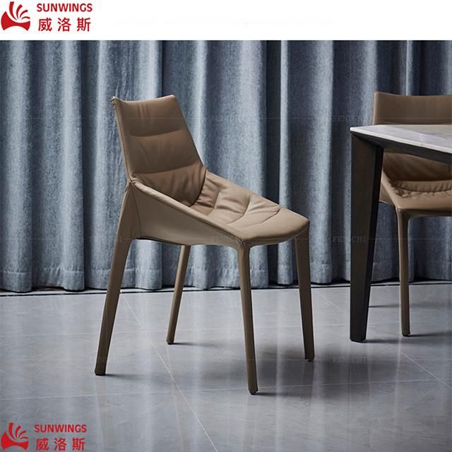 Nodic Solid Wood Fabric All - Covered Dining Chair Furniturefor Hotel