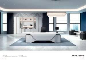 Modern Furnituredesign MDF Solid Wooden Furniture White Eco Ececutive Office Desk