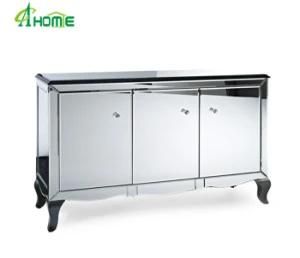 Modern Cheaper Hotsale Home Decorative Fancy Mirrored Furniture with Wood Legs