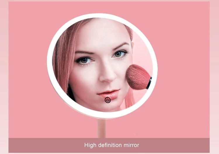 High-End LED Makeup Mirror Detachable Handheld Mirror with Touch Sensor