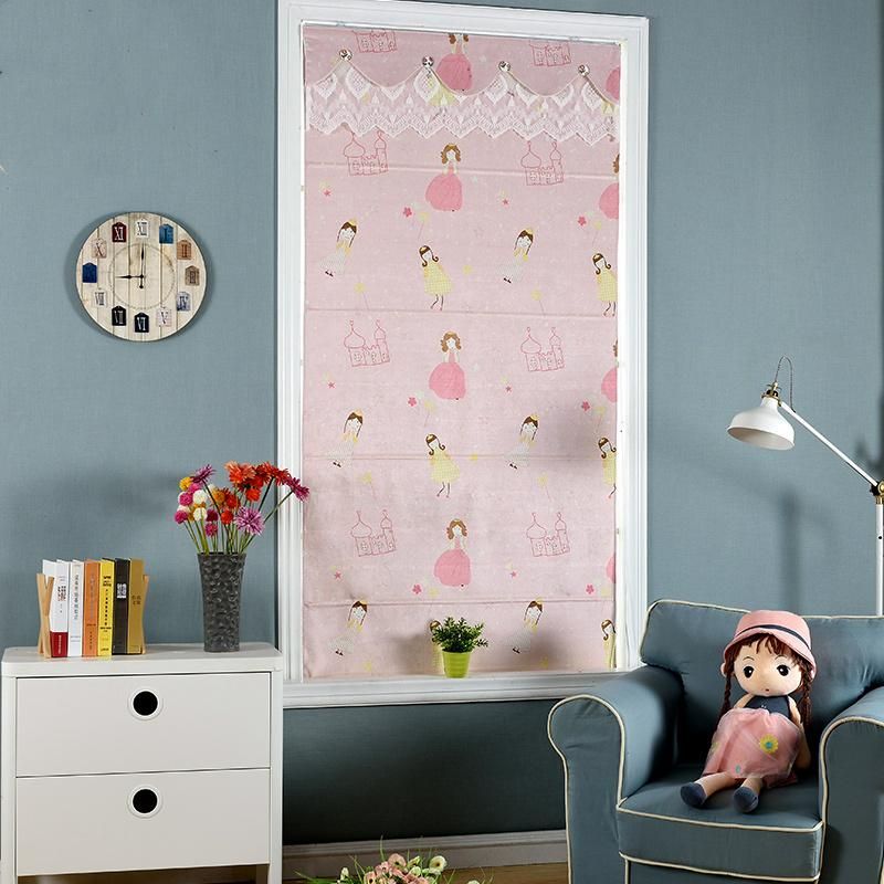 Elegant Decorative Blackout Roman Roller Blinds for Children Bedroom