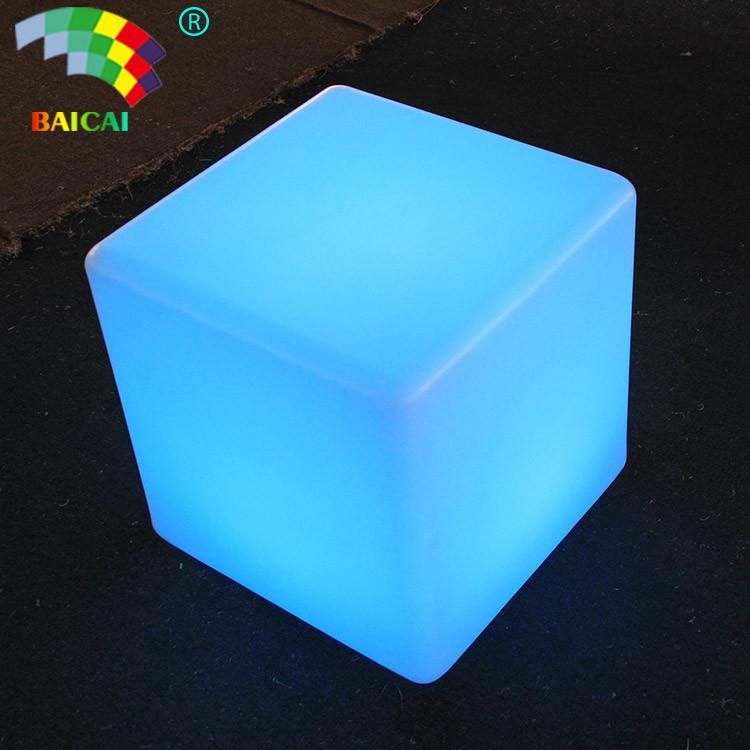 LED Cube Glowing Outdoor Table