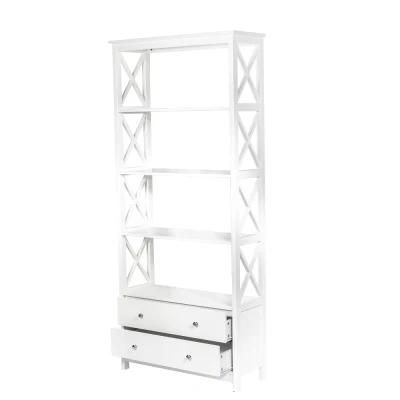 2 Drawer Bookshelf Living Room Furniture