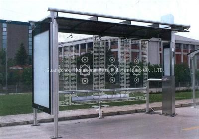 Stainless Steel Bus Shelter for Modern (HS-BS-E021)