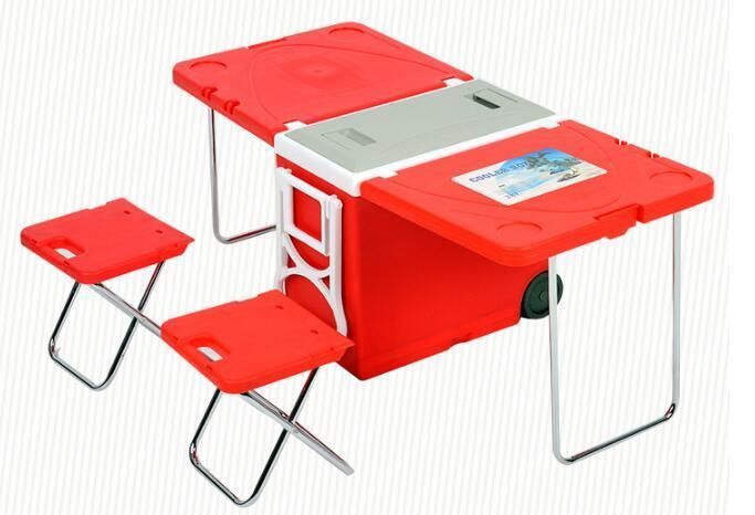 28L Multi-Function Rolling Cooler Folding Table (EFT-Y28)