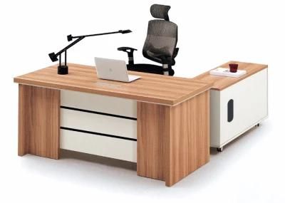 Popular L Shape Melamine Executive Manager Office Table Office Furniture (M-T1805)