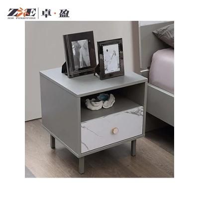 Wholesale Wooden Home Furniture Modern Nightstand with One Drawer