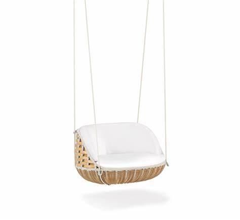 Modern Swing Hanging Lounge with PE Rattan