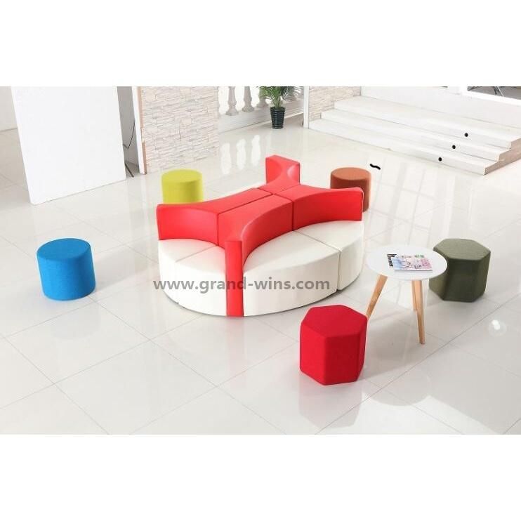 Modern Public Furniture Factory Direct Selling Hotel Library Shaped Sofa