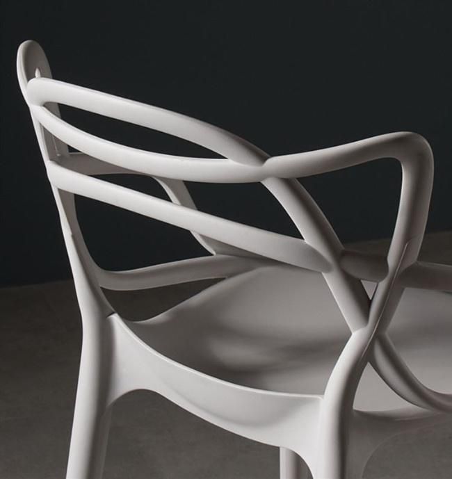 Modern Classic One Piece Master Stackable Plastic Leisure Dining Chairs