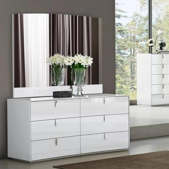 Nova Modern White Bedroom Furniture Sets High Quality Dresser King Size Bed