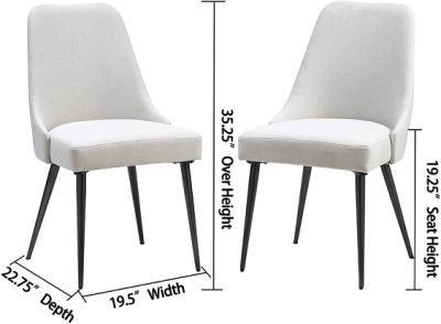 Wholesale Luxury High Back Vintage Industrial Upholstered Dining Chairs