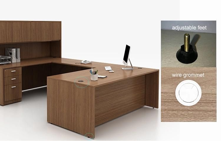 Luxury Modern Design Standard Specifications Executive Wooden Office Table Desk