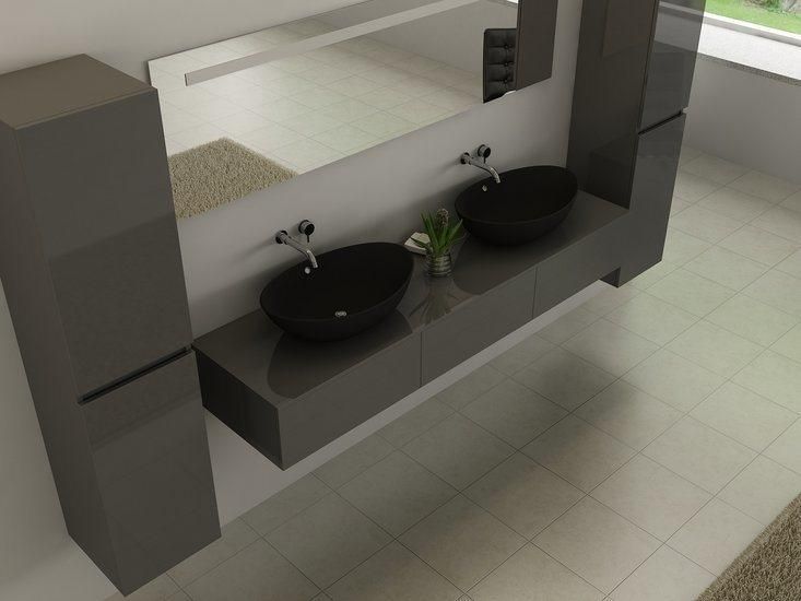 2022 Modern New Design Bathroom Furniture with Double Sink