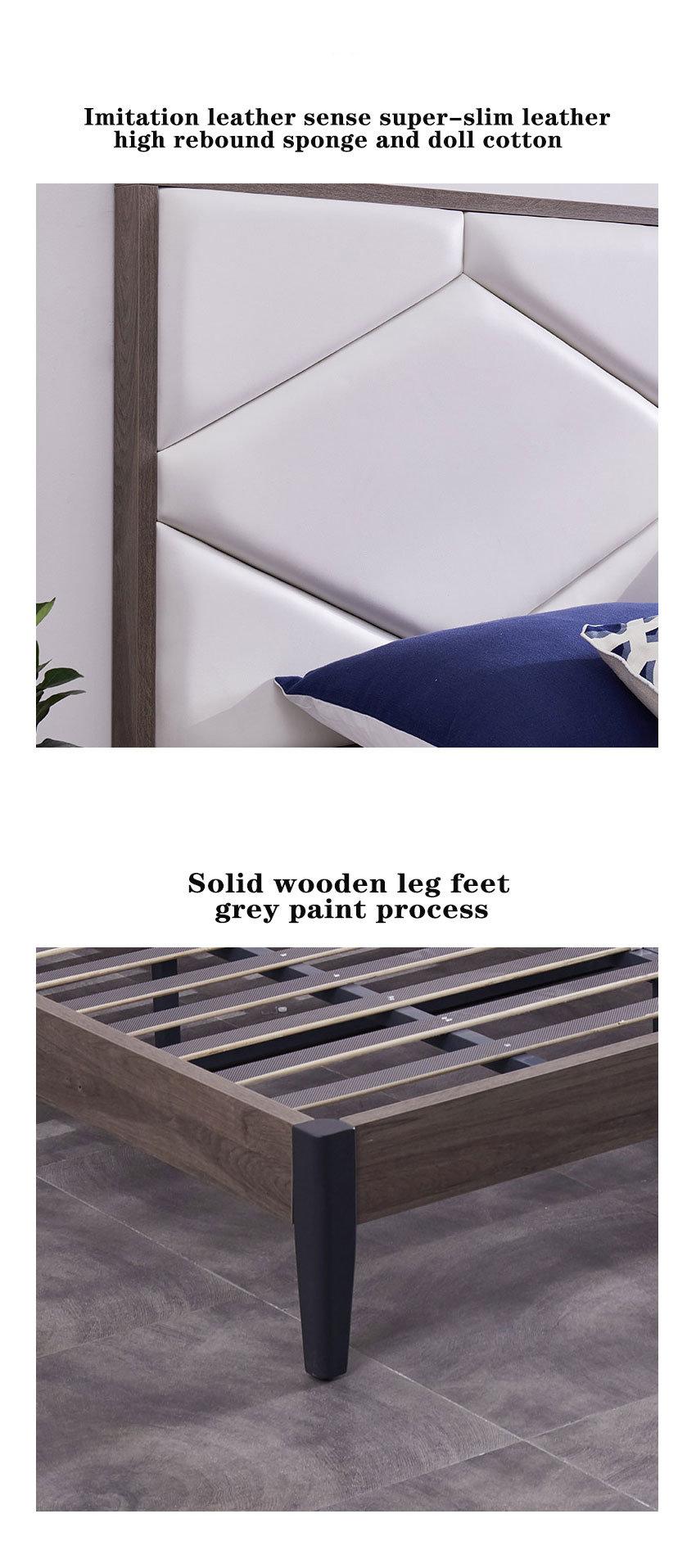 Modern Wooden Bedroom Furniture Sets Wardrobe Side Table King Double Sofa Single Sofa Bed