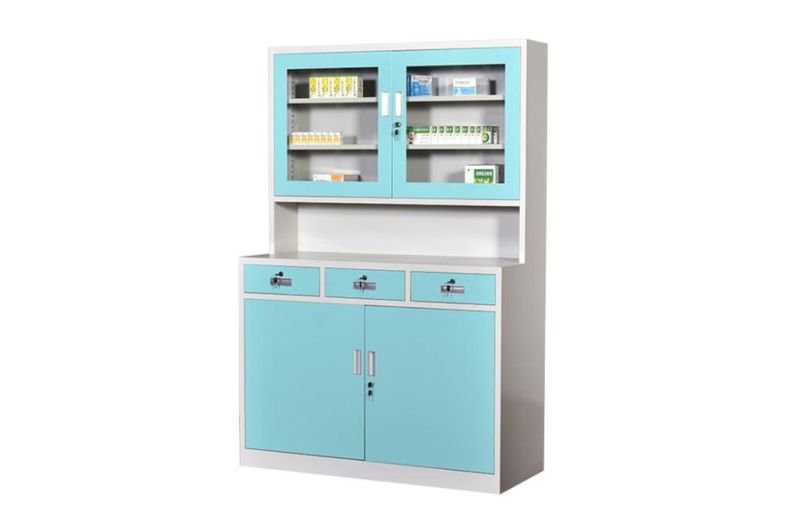 Medicine Cabinet Hospital Cupboard Product Metal Stainless Steel New Hospital Furniture Commercial Furniture Modern