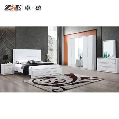 King Size Bedroom Furniture High Glossy White Bedroom Set