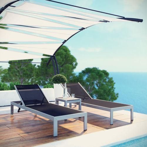 Best Seller Outdoor Furniture Aluminum Sun Lounger Garden Recliners Patio Chair