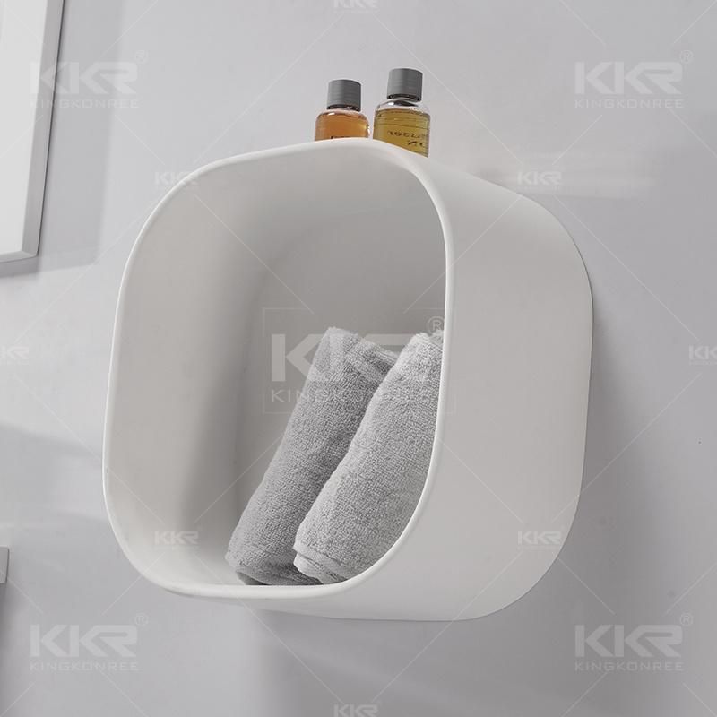 Towel Shelf Acrylic Shampoo Rack Hotel Wall Mount Rack 0827