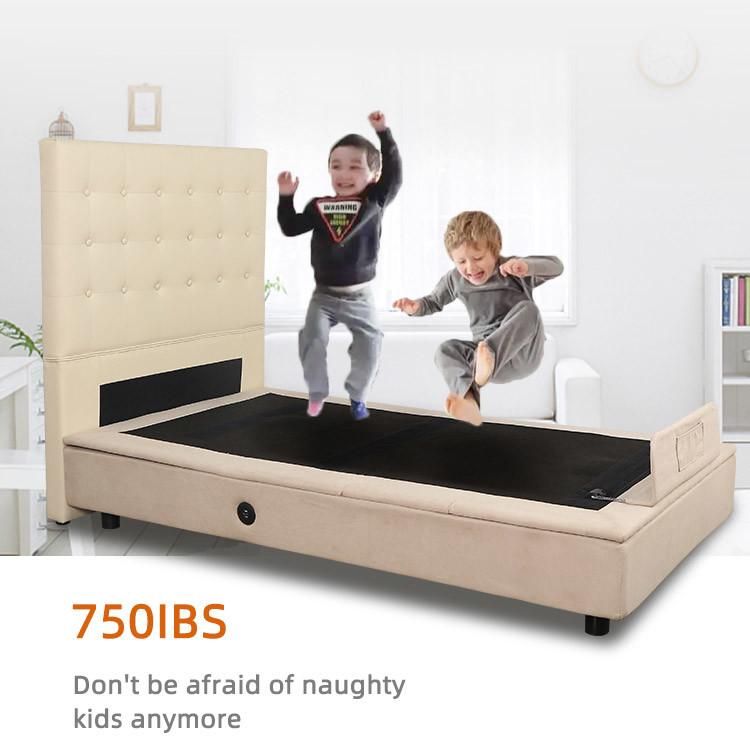 Modern Bedroom Furnitue Vibration Massage Full Size Adjustable Bed Frame with Bedboard