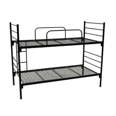 Wholesale Latest Double Bed Designs School Dormitory Black Green Adult Metal Bunk Bed