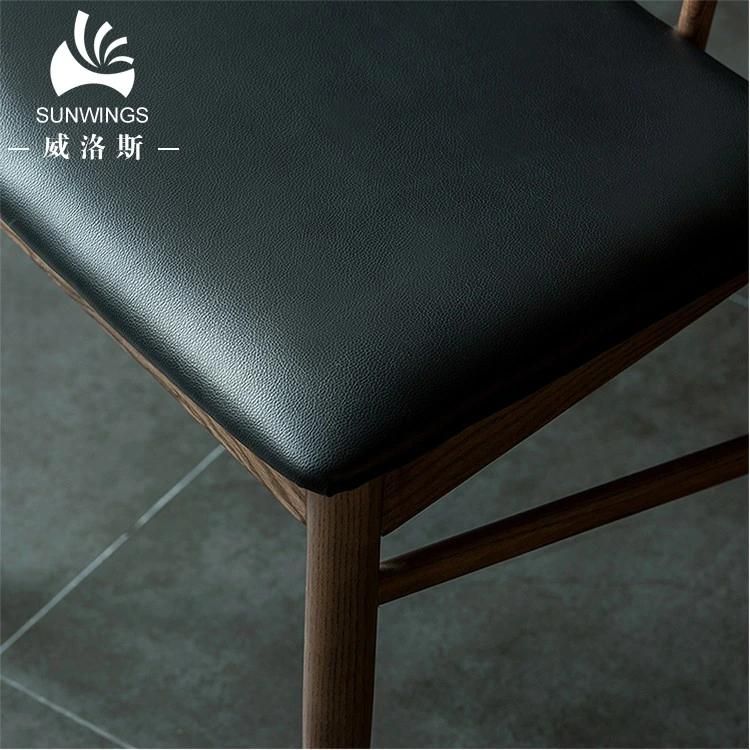 Scandinavian Solid Wood Chair Modern Home Furniture Restaurant Dining Set