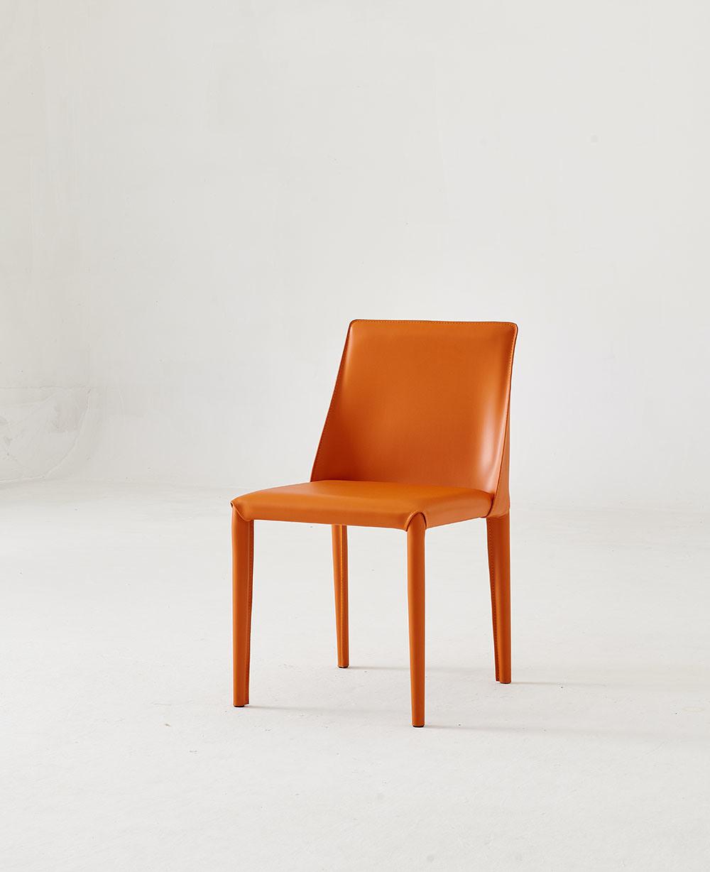 Office Restaurant Furniture Orange Coffee Chair Dining Chair