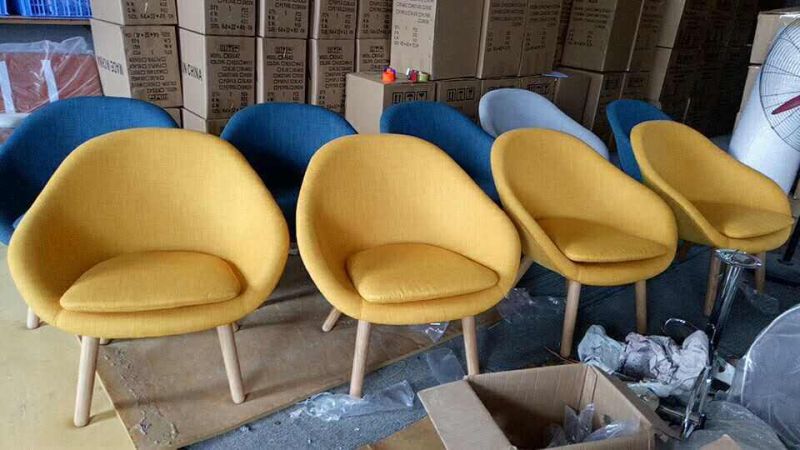 China Foshan Chair Factory Fiberglass Preston Scoop Leisure Waiting Chair