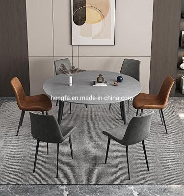 Minimalism Wholesale Dinner Furniture Extended Round Marble Dining Table