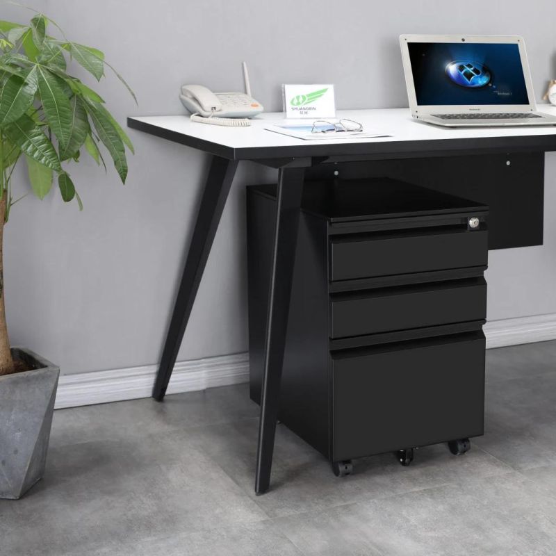 Modern Office Furniture 3 Doors Reinforced Moving Filing Cabinet