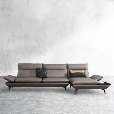 Modern Genuine Real Leather Couch Contemporary Lounge Seating Upholstered Living Room Furniture Fabric Sofa Set for Home