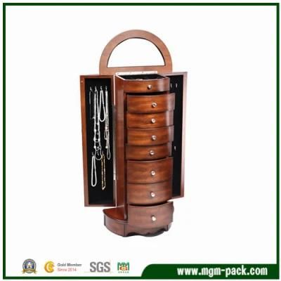 High Quality Upscale Custom Wooden Jewelry Cabinet