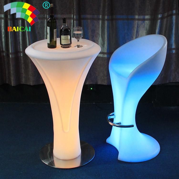 Waterproof Commericial Acrylic LED Bar Stool Parts