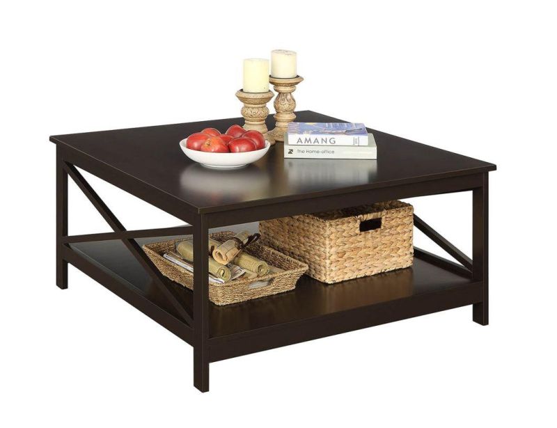 Convenience Concepts Oxford 36" Square Coffee Table, Espresso