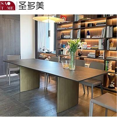 Modern Rock Plate Dining Room Furniture Dining Table