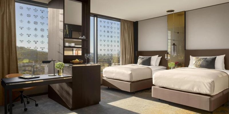 5 Star Hotel Room Set Furniture Durable Materials for Bedroom Set